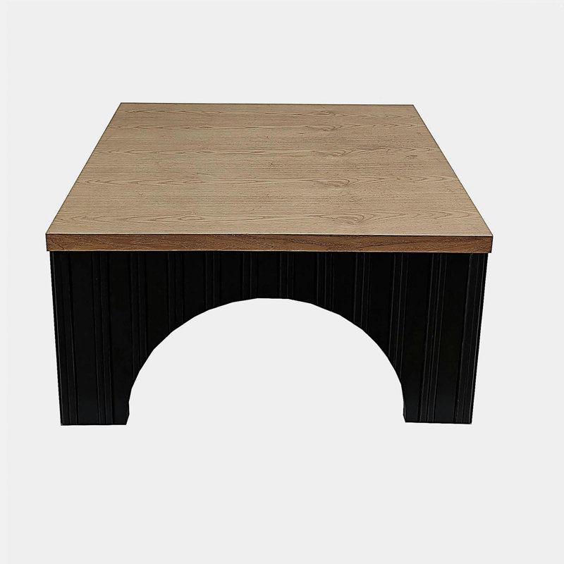 Table basse rustique carrée - Style campagne moderne