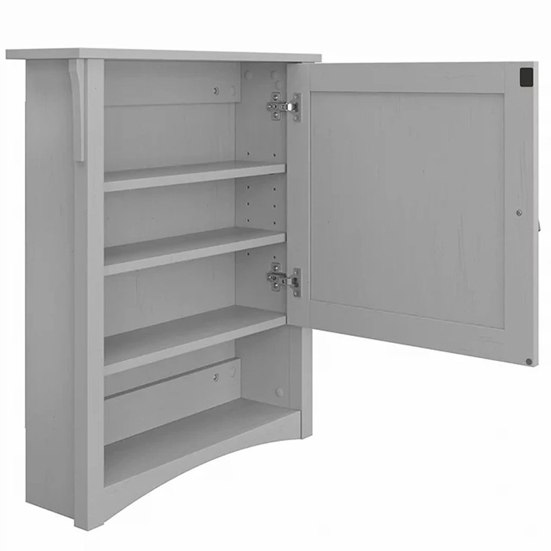 Keyunta W H Wall Medicine Cabinet Mirror Adjustable, Gray
