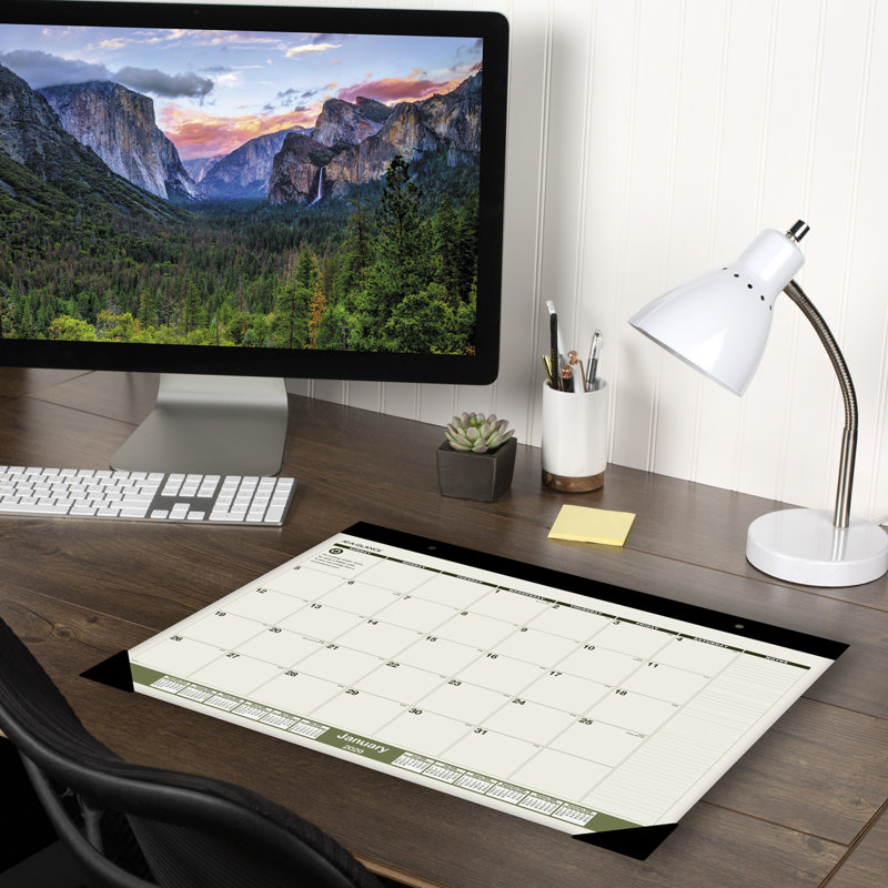 Calendrier mensuel pour coussins de bureau recyclé