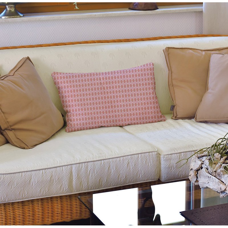 Coussin lombaire 14 po, Rose clair / orange