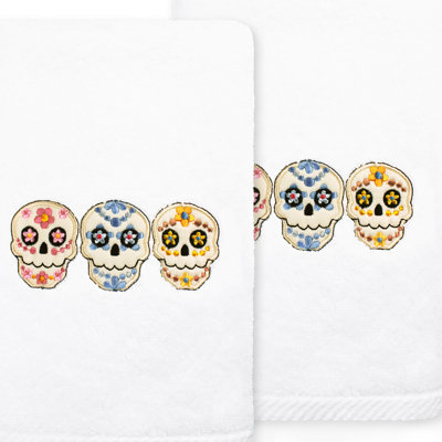  Skulls Turkish Cotton Hand Towel