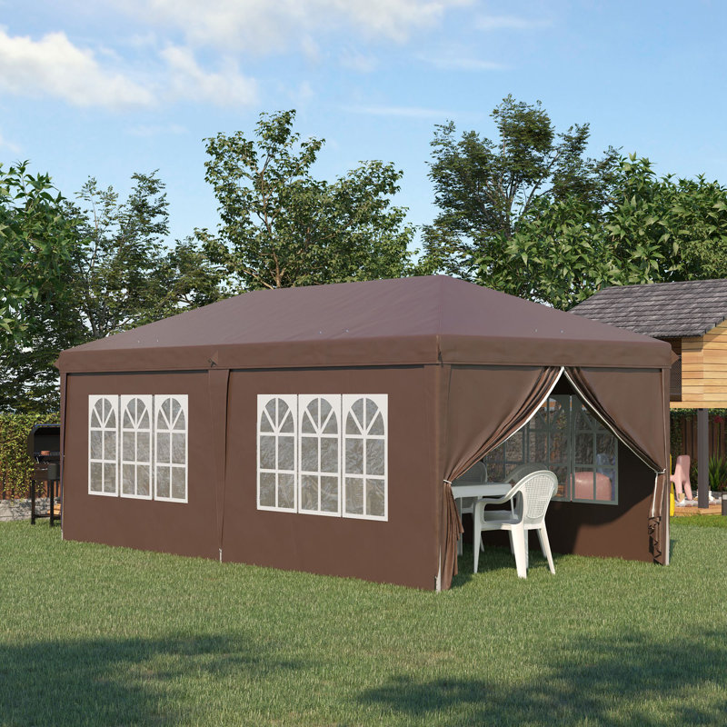 Aver 3m x 6m Metal Pop-Up Gazebo
