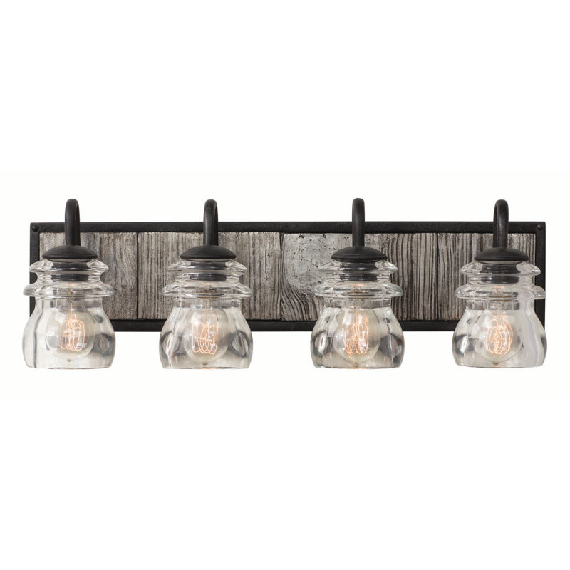 Meuble-lavabo en fer noir de 4 po Bainbridge Kalco