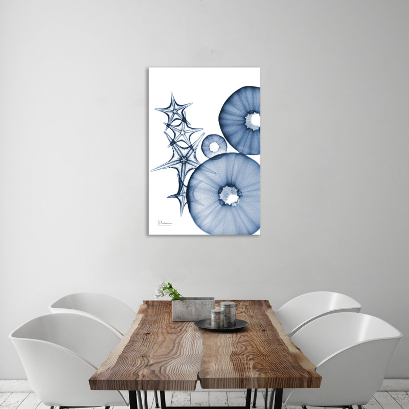 «Indigo Aquatic Universe 1», toile tendue par Albert Koetsier, H 36 po x l 24 po x P 1,5 po
