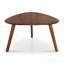 Table gigogne 2 pièces en noyer