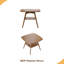 Table de salle à manger moderne en bois avec tablette de rangement-1924295252
