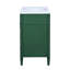 Meuble-lavabo de 30 po avec lavabo en céramique de style moderne, 3 tiroirs, organisateur de porte d'armoire, glissières de tiroir en métal lisse et pieds romains exquis pour le tiroir à 2 pointes décoratives, poignée texturée et solide