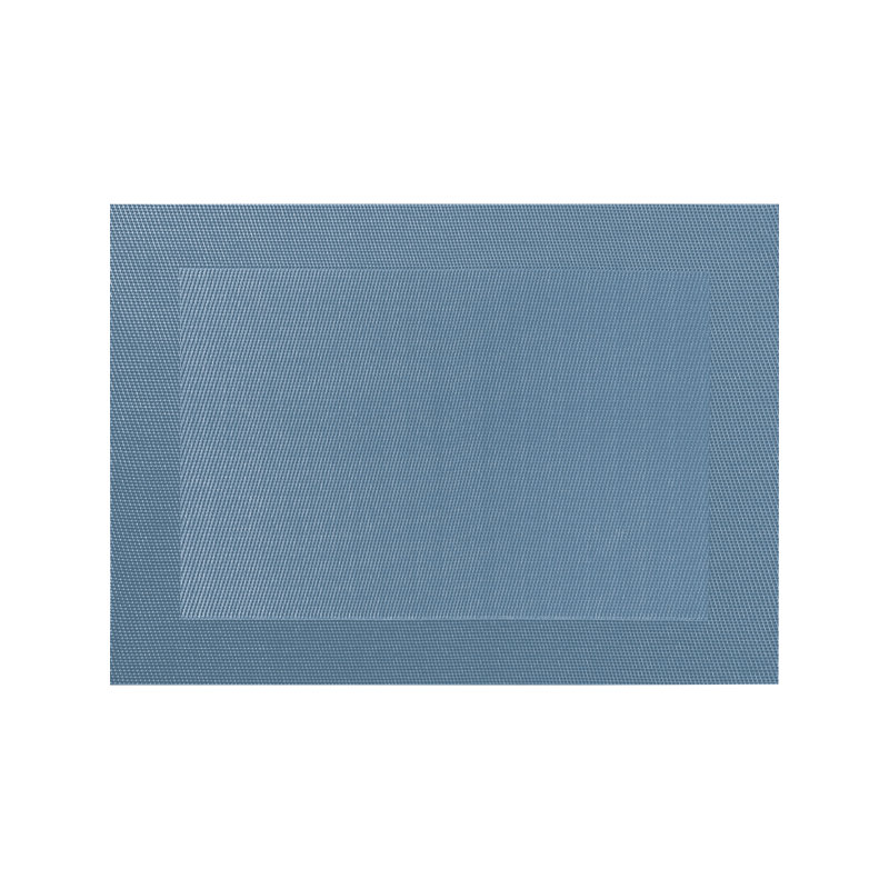 Ensemble de 4 napperons rectangulaires en vinyle, Pierre bleue