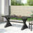 Outdoor Dining Table, Antique Matte Black