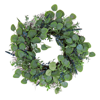 Couronne à feuilles d'eucalyptus 24 po