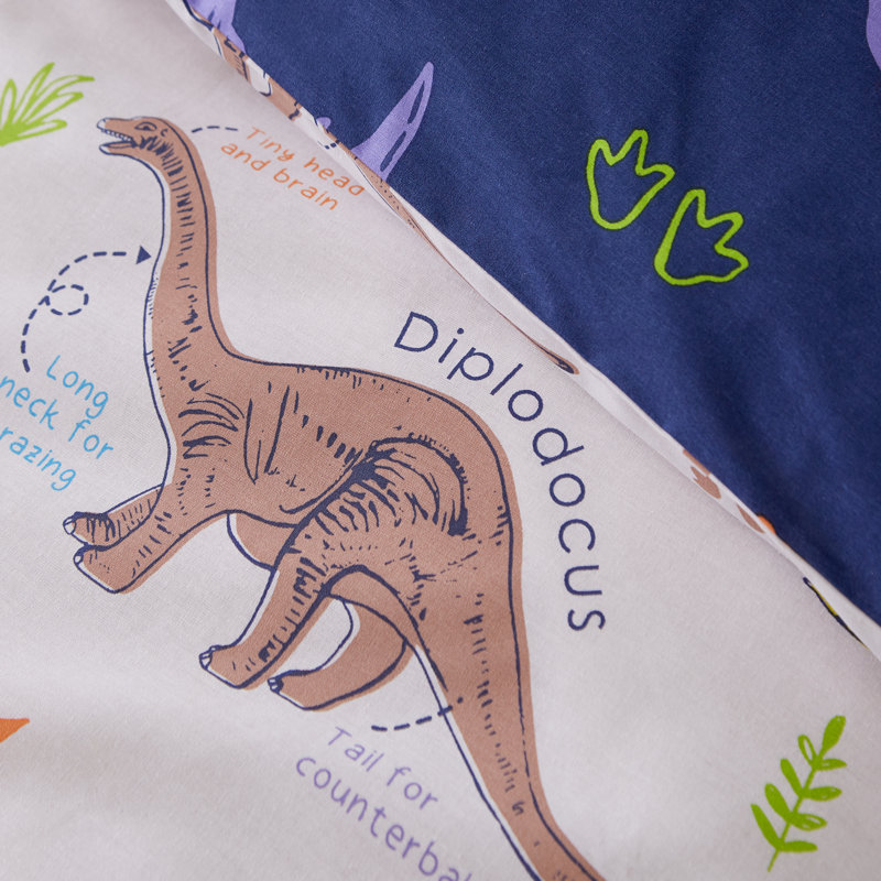 Prehistoric Dinosaurs 66x72 inch Reversible Curtains
