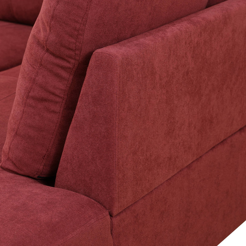 Ensemble de canapé pour 5 personnes avec repose-pieds et rangement - Design élégant, confortable et polyvalent