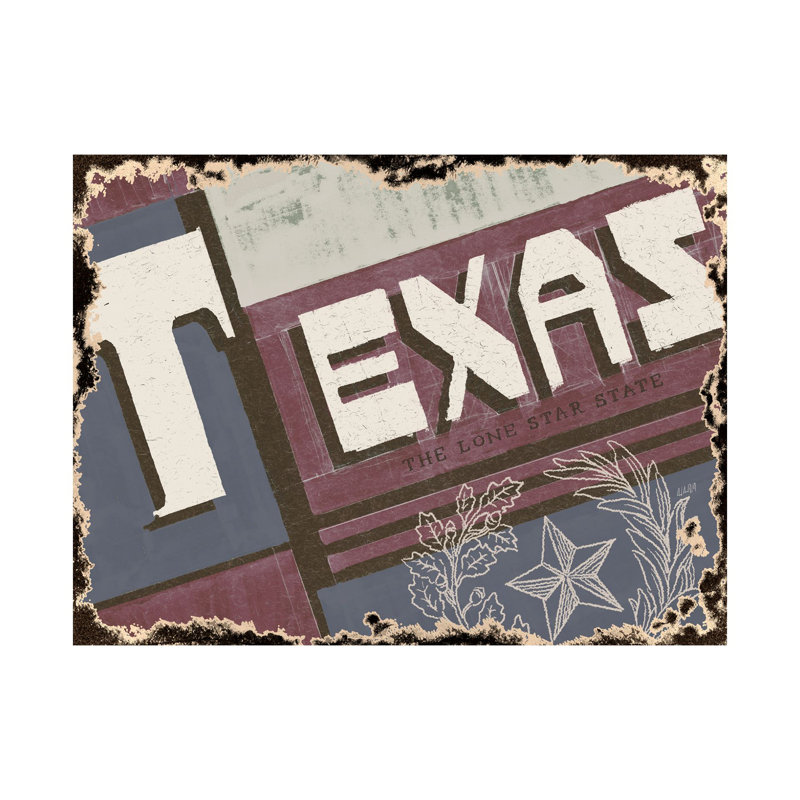 Toile texturée Texas, H 45 po x l 60 po x P 3 po