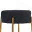 24 po de hauteur, tabourets de bar ronds, ensemble de 2 - Tabourets de salle à manger rembourrés contemporains pour cuisines, cafés et bars - comprend des pieds de support robustes
