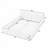 Chenille Fabric Grounded Queen Size Platform Bed with Headboard and Solid Frame-2059852708