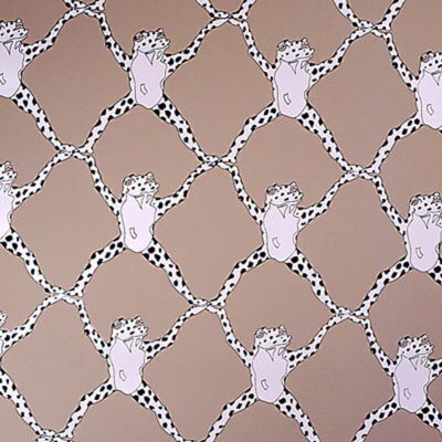 Frog Treillage 30' L x 27" W Wallpaper Roll