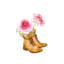 Boots And Flowers by Kelsey McNatt - Wrapped Canvas Print-299576650-322877628
