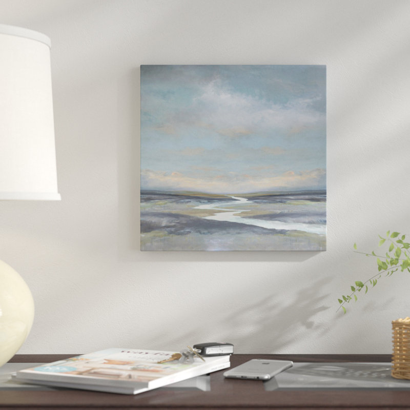 « riverbend i », impression sur toile, H 48 po x l 48 po x P 1,5 po, Pas de tapis, Toile tendue