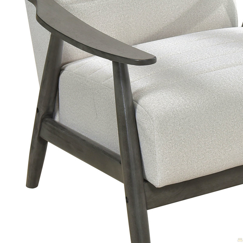 Chaise d'appoint de style décontracté 1 pièce, Tissu gris
