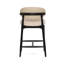 Liam Upholstered Stool with Solid Wood Frame-50238275