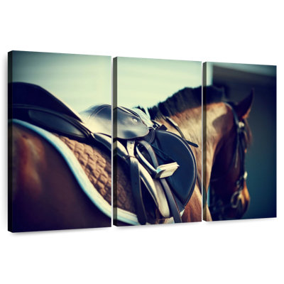 Saddled Brown Horse