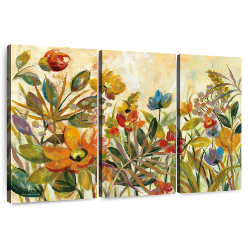 Harnek, forêt tropicale florale, H 48 po x l 74 po