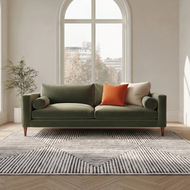 Tenicka Geometric Cotton Machine Tufted Area Rug, 240cm x 330cm