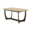 Table à manger l 71,4 po, plateau en céramique et noyer