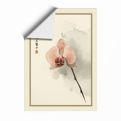 Orchid With Mist Japandi - Print