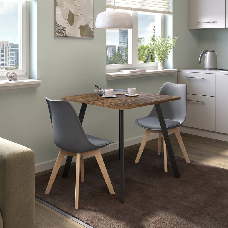 2 - Person Dining Set, Rustic Oak / Ocean