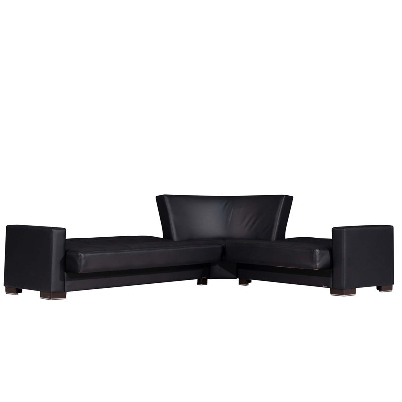 PrimeNest NimbusFlow Collection Upholstered Convertible Sectional with Storage