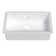 33" L x 19" W Fireclay Workstation Kitchen Sink Single Bowl White with Cutting Board and Bottom Grid