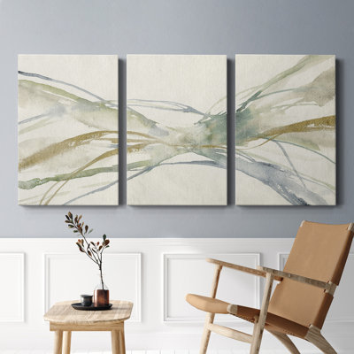" Watercolor Waves II " 3 - Pieces