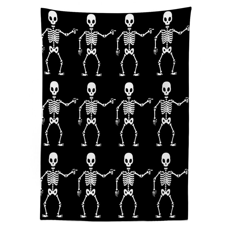 Geometric Halloween Tablecloth, 90" x 60"