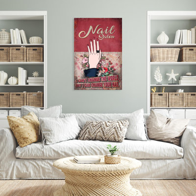 «Chieu Nail Salon» sur toile, impression