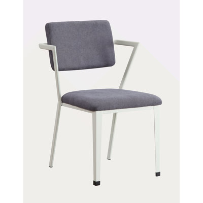 Chaise de bureau en tissu et bronze industriel