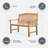 Cynthia Solid Wood Teak Outdoor Bench