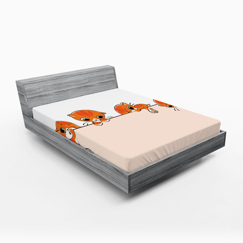 Drap-housse pour chat Ambesonne, Drap-housse de taille double