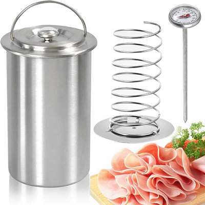 Machine à presser à viande en acier inoxydable avec thermomètres Sandwich