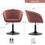 Velvet Swivel Barrel Chair-2003668692