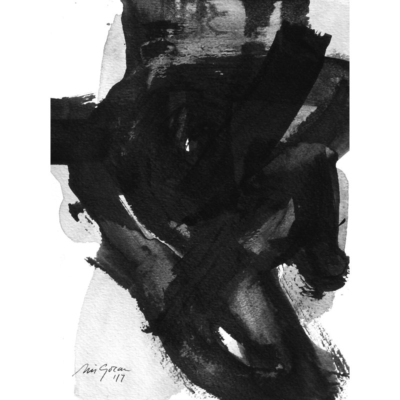 11,7,2 par Simona Gocan - peinture encadrée, H 21,25 po x l 17,25 po