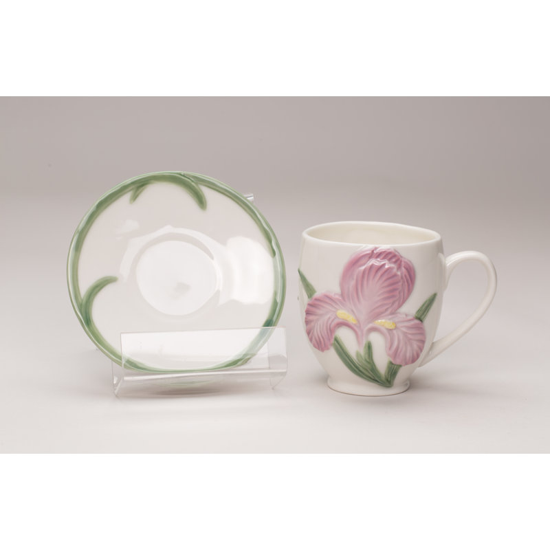 Iris Cup and Saucer 8 oz
