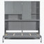 Lit escamotable mural avec armoire supérieure, tablettes-1541290138
