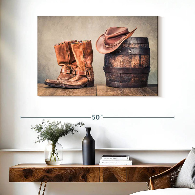 Lelar Western Cowboy Style, 26" H x 39" W