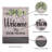 Wood Grain Welcome Garden Burlap Flag