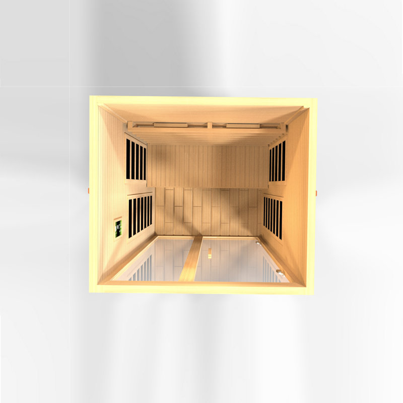 Dynamic Infrared Santiago 2 - Person Bluetooth Compatible FAR Infrared Sauna in Hemlock