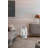 18-Light Chrome Floor Lamp With Clear Crystal Draping