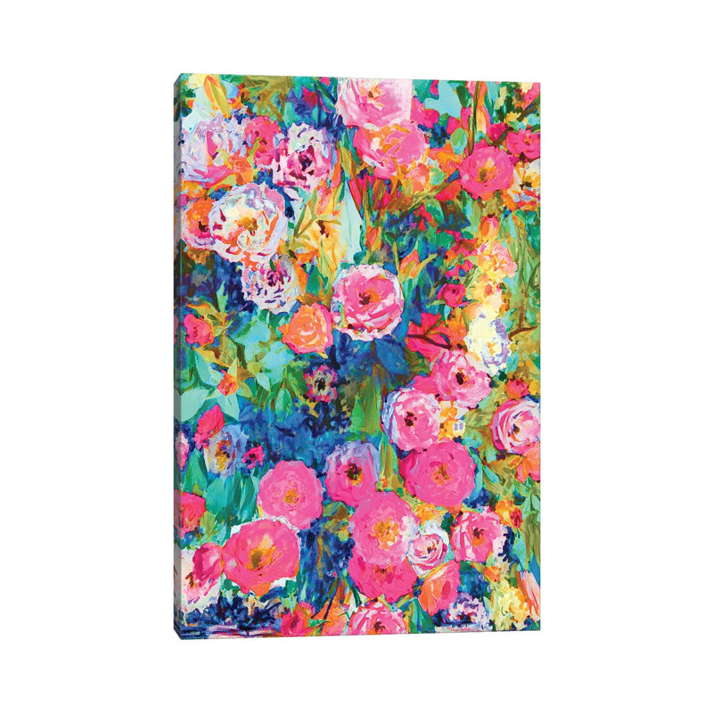 Floral 30 by Heather Offord - Wrapped Canvas Painting