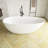  67'' x 33'' Freestanding Soaking Solid Surface Bathtub Bathroom soaking tub-99327886