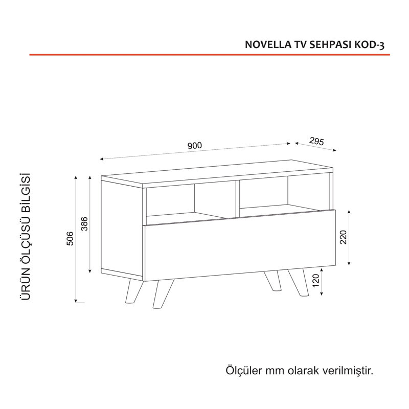 Traylor Unfinished TV Stand for TVs up to 40"